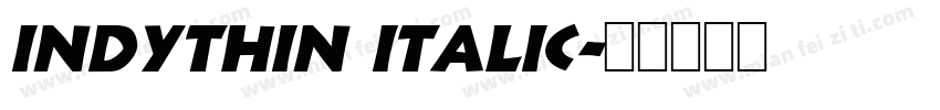 IndyThin Italic字体转换